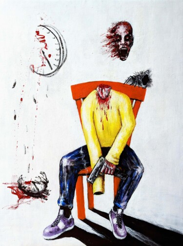 Malarstwo zatytułowany „No More Peace” autorstwa Vaxo Lang, Oryginalna praca, Akryl