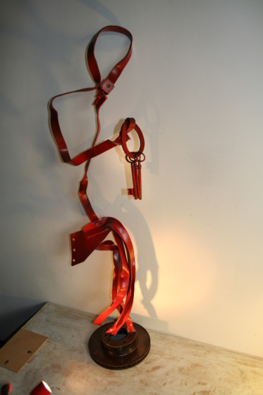 Sculpture intitulée "le choix des  3 cle…" par Eric Barque, Œuvre d'art originale, Métaux