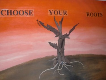 Pintura intitulada "Roots" por vaz, Obras de arte originais