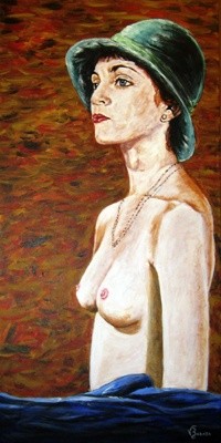 Pintura intitulada "Madona 2" por Vbarata, Obras de arte originais, Óleo