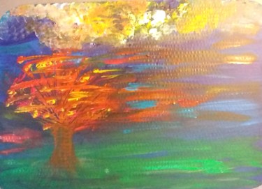 Peinture intitulée "automne-val-7-11-20…" par Valérie Cadet, Œuvre d'art originale