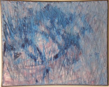 Peinture intitulée "bleu fish" par Vcasey, Œuvre d'art originale