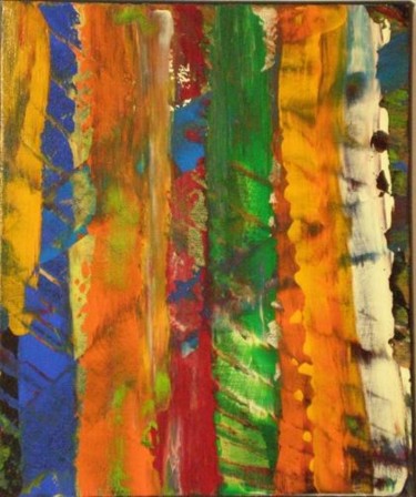 Painting titled "abstract flame 2" by Vcasey, Original Artwork