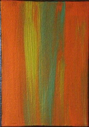 Peinture intitulée "orange crush" par Vcasey, Œuvre d'art originale