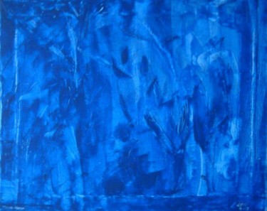 Painting titled "BlueForest" by Vcasey, Original Artwork