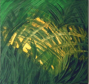 Peinture intitulée "GlowGrass" par Vcasey, Œuvre d'art originale