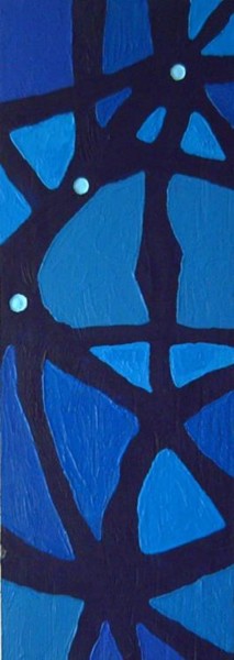 Peinture intitulée "bluemoon" par Vcasey, Œuvre d'art originale