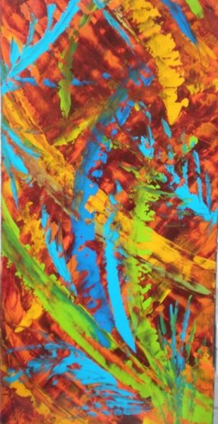 Painting titled "flashflora" by Vcasey, Original Artwork