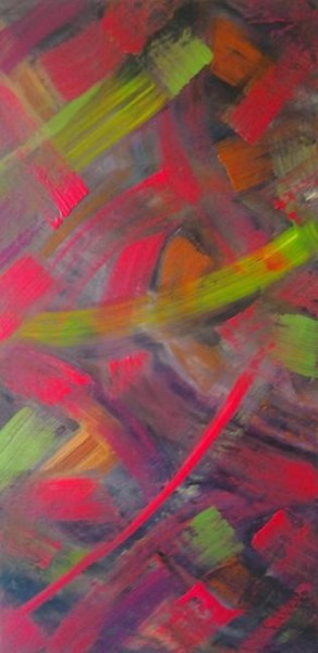 Peinture intitulée "Pink Merlin" par Vcasey, Œuvre d'art originale, Huile