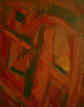 Painting titled "rouge" by Vcasey, Original Artwork
