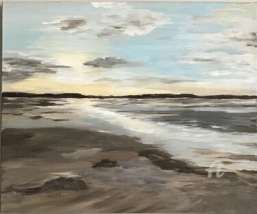 Peinture intitulée "Baie de Somme" par Valerie Sandrin, Œuvre d'art originale, Huile