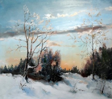 Картина под названием "Закат" - Vladimir Denisov, Подлинное произведение искусства