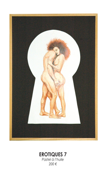 Peinture intitulée "erotiques-7.jpg" par Vandel, Œuvre d'art originale, Pastel