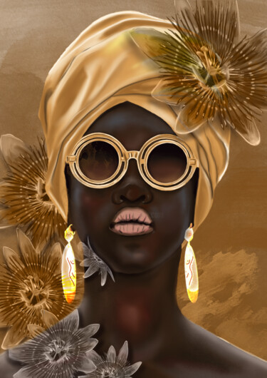Digital Arts titled "Black Gold" by Vdlobry, Original Artwork, Digital Painting