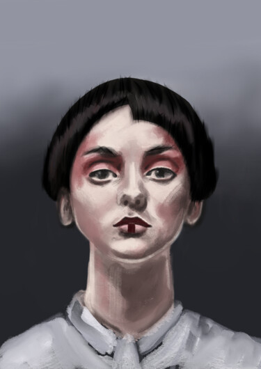 Arts numériques intitulée "The sixth punky girl" par Vdlobry, Œuvre d'art originale, Peinture numérique