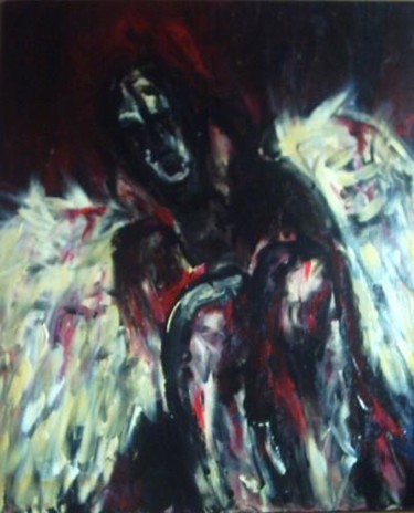 Peinture intitulée "Ange déchu 4" par Vdrey, Œuvre d'art originale, Huile