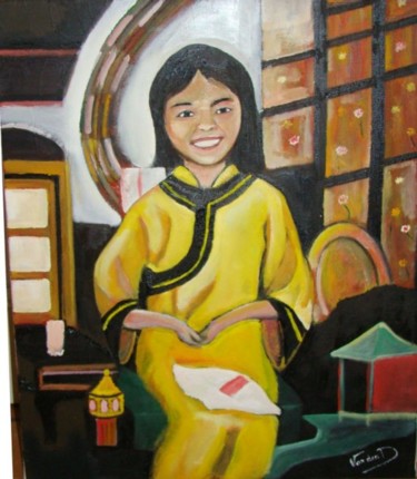 Peinture intitulée "Noï pensées de Thai…" par Charles Van-Den-Torren, Œuvre d'art originale