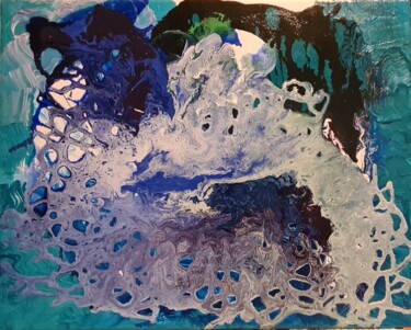 Malerei mit dem Titel "Das Wasser" von Vera Milicevic, Original-Kunstwerk, Acryl