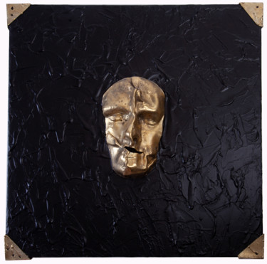 Scultura intitolato "Face.Not" da Sergey Zvyagintsev, Opera d'arte originale, Metalli