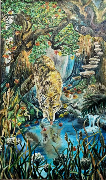 Inside Peinture intitulée "Inside" par Vecordia, Œuvre d'art originale, Huile
