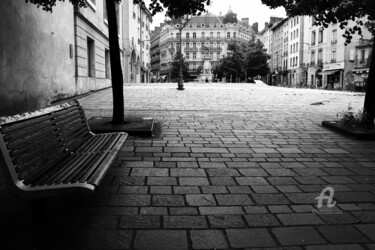 Photography titled "Bench on its own" by Vedesty, Original Artwork, Digital Photography