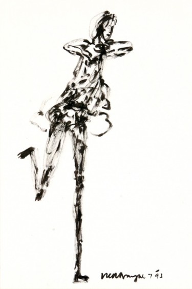 Digital Arts titled "Dancing figure-4" by Ved Nayar, Original Artwork, Digital Painting