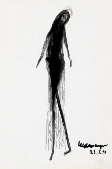 Digital Arts titled "Dancing figure-7" by Ved Nayar, Original Artwork, Digital Painting