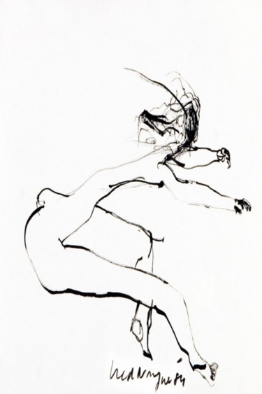 Digital Arts titled "Dancing figure-8" by Ved Nayar, Original Artwork, Digital Painting