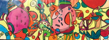 WORLD Peinture intitulée "WORLD" par Veera Zukova, Œuvre d'art originale, Acrylique
