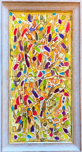 Peinture intitulée "152. Lemonade" par Veera Zukova, Œuvre d'art originale, Acrylique Monté sur Autre panneau rigide