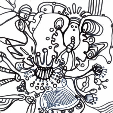 SAND. colorful abstract outlined design on my redbubble Zeichnungen mit dem Titel "SAND. colorful abst…" von Veera Zukova, Original-Kunstwerk, Marker