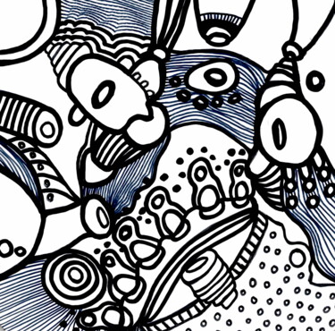 "CREAM, marker abstr…" başlıklı Tablo Veera Zukova tarafından, Orijinal sanat, Işaretleyici