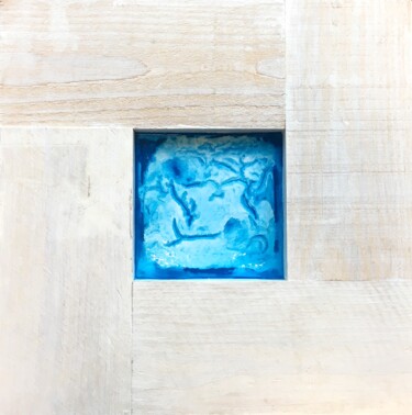 Картина под названием "SEA, available on R…" - Veera Zukova, Подлинное произведение искусства, Акрил Установлен на Деревянна…