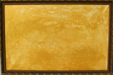 Painting titled "Gold" by Veera Zukova, Original Artwork, Acrylic Mounted on Wood Stretcher frame