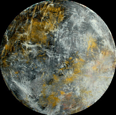 Malerei mit dem Titel "333. Black moon pai…" von Veera Zukova, Original-Kunstwerk, Acryl