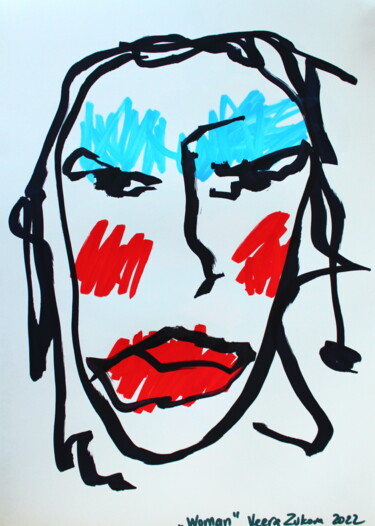 「337 Woman」というタイトルの描画 Veera Zukovaによって, オリジナルのアートワーク, マーカー