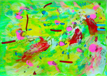 Картина под названием "480. Color script" - Veera Zukova, Подлинное произведение искусства, Акрил