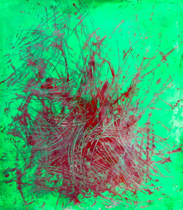 Malerei mit dem Titel "493. Struggle" von Veera Zukova, Original-Kunstwerk, Acryl