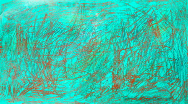 Peinture intitulée "537. Green fields f…" par Veera Zukova, Œuvre d'art originale, Acrylique