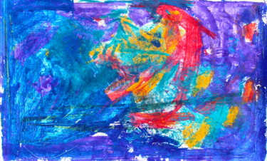 Pintura intitulada "667. Colorful Rhaps…" por Veera Zukova, Obras de arte originais, Acrílico