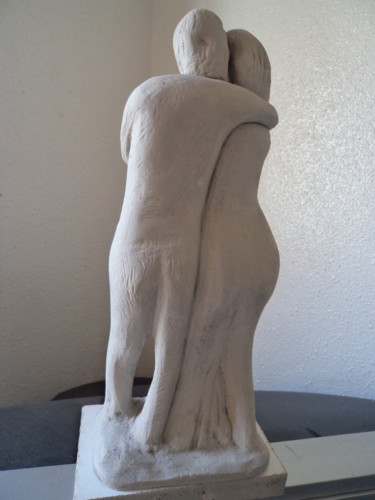 Skulptur mit dem Titel "Symbiose" von Vegetokine, Original-Kunstwerk, Keramik
