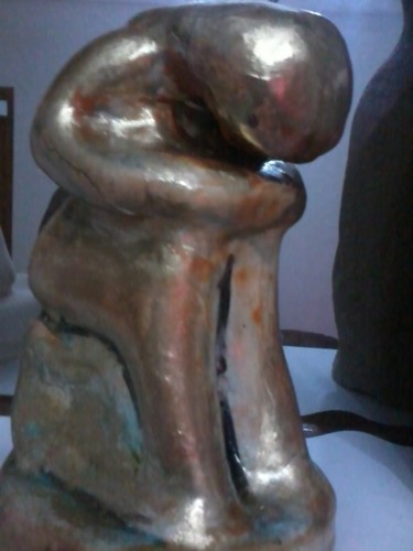 Sculpture intitulée "Sans Famille" par Vegeto, Œuvre d'art originale, Coulage