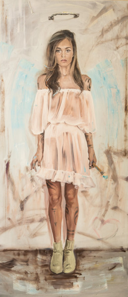 Картина под названием "Лиля" - Viktoria Veisbrut, Подлинное произведение искусства, Масло