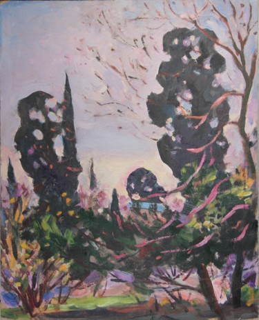 Картина под названием "Осенний листопал" - Вячеслав Карелин, Подлинное произведение искусства, Масло
