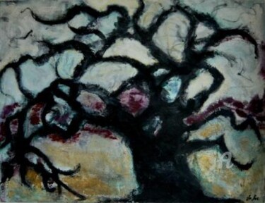 Peinture intitulée "Cerisier (1) 3 toil…" par Velec, Œuvre d'art originale