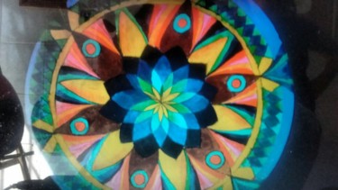 Painting titled "Mandala" by Veleda, Original Artwork