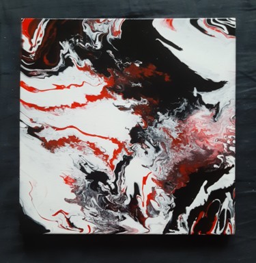 Malerei mit dem Titel "Абстракция  Fluid a…" von Elena Volovnik, Original-Kunstwerk, Acryl