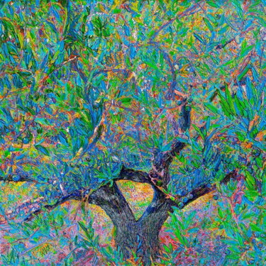 Painting titled "Happy Olive" by Velimir Trnski, Original Artwork, Acrylic