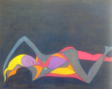 Peinture intitulée "Love Reigns Supreme…" par Velka Edge~Olok, Œuvre d'art originale, Huile