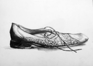 Desenho intitulada "Shoes 6" por Vella, Obras de arte originais, Grafite